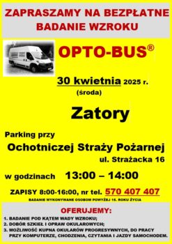 Plakat Bezpłatne badanie wzroku
