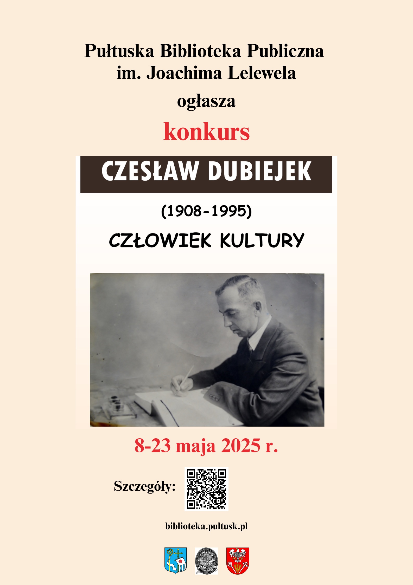 Plakat konkursu: Czesław Dubiejek-człowiek kultury
