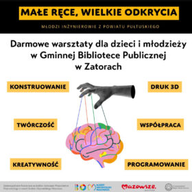 Darmowe warsztaty dla dzieci i młodzieży w Gminnej Bibliotece Publicznej w Zatorach